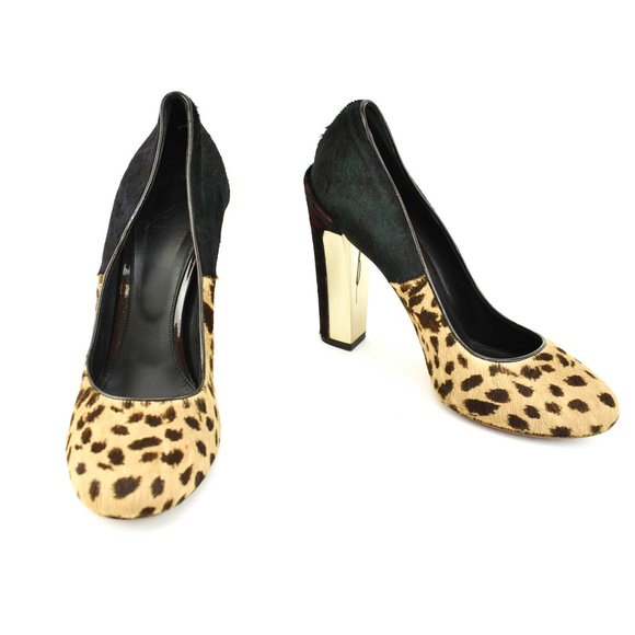 Brian Atwood Shoes - BRIAN ATWOOD: Multicolor, Leopard Print Calf Heels
